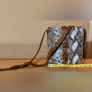 Patricia Nash Venezia Leather Crossbody Purse Snakeskin
